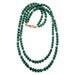 double strand malachite necklace