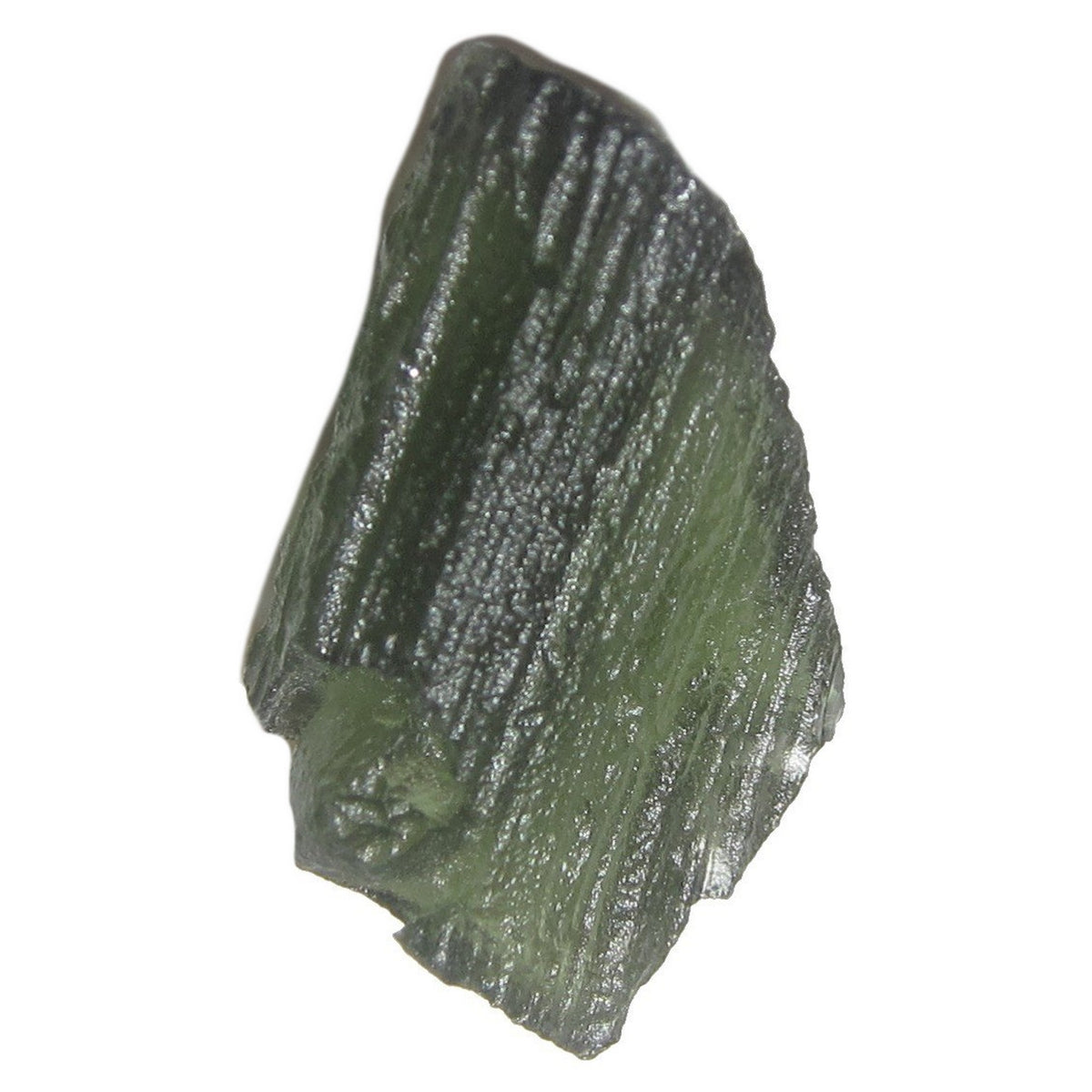 Moldavite Tektite Time Travel Flying Arrowhead Point Gem — Satin Crystals