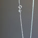 sterling silver chain and spring clasp