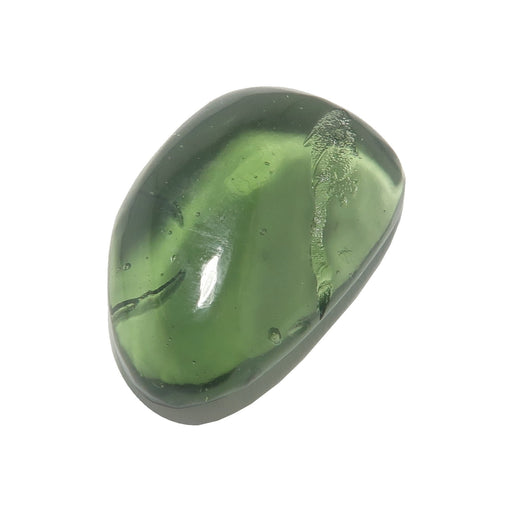 translucent green moldavite tumbled stones