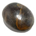 black moonstone palm stone with orange veins