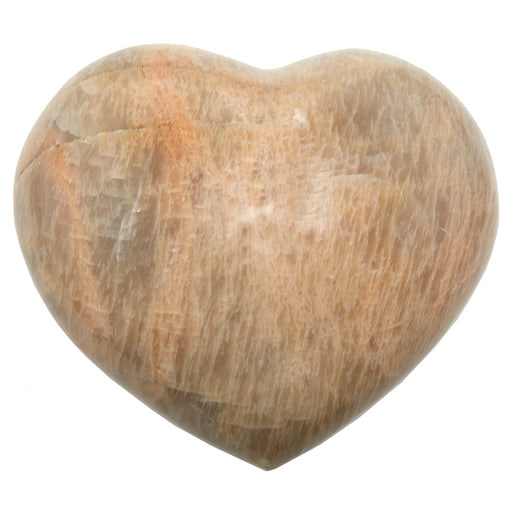 peach moonstone heart