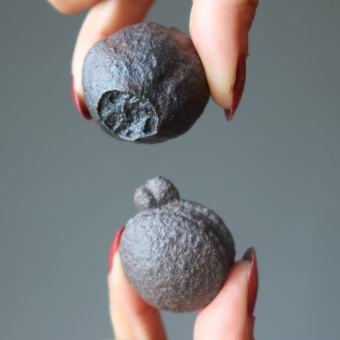 Moqui Marble Pair In-Tune Shaman Stone Earth Healing Balls