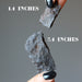 hand holding brown rocky nantan meteorites showing size difference