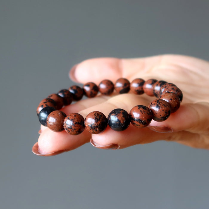 mahogany obsidian bracelet