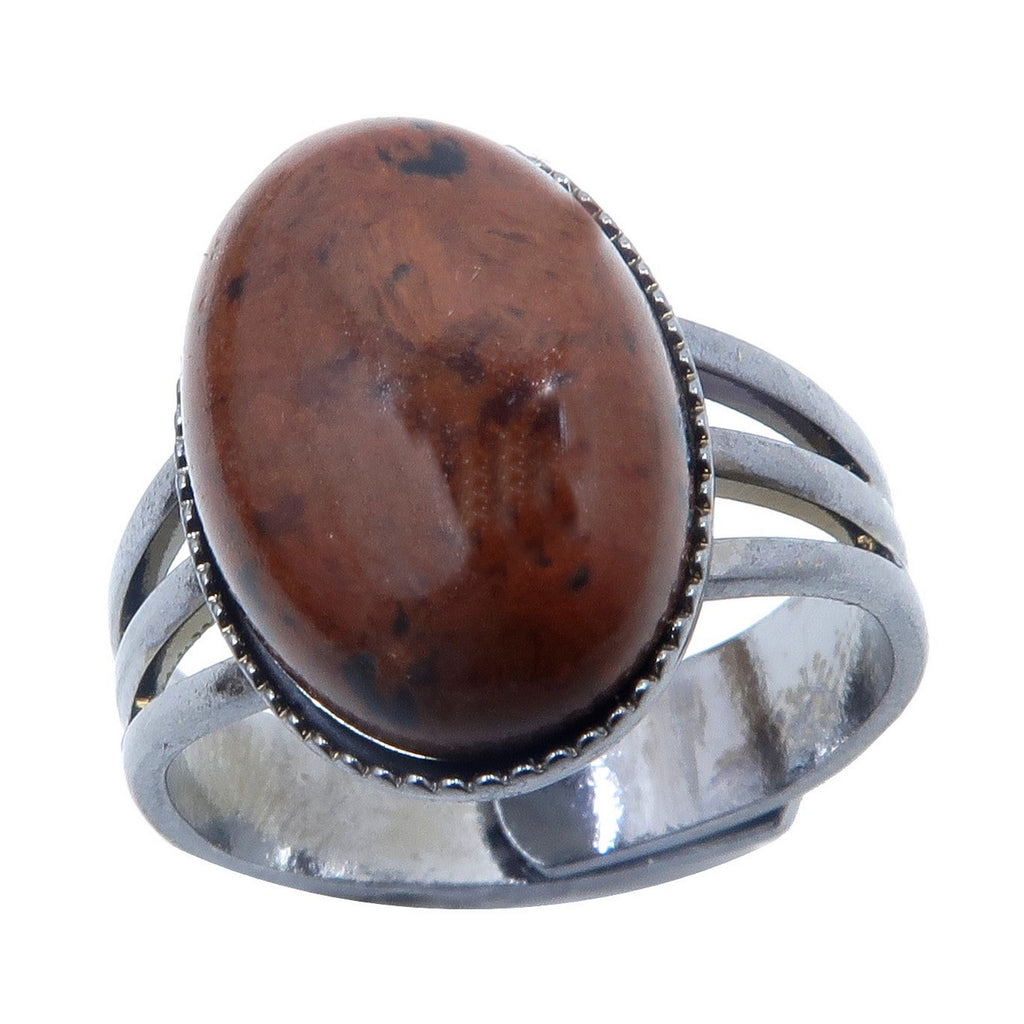 Natural Mahogany Obsidian Ring , Gemstone Ring , Designer Ring , Ethnic Ring  , 925 Sterling Silver Plated Jewelry size 8 MG8352 - Etsy