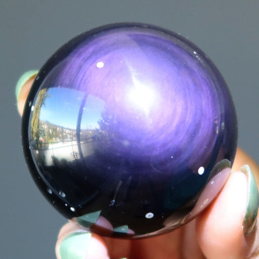 purple obsidian sphere