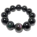 rainbow obsidian beaded stretch bracelet