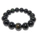 rainbow obsidian beaded stretch bracelet