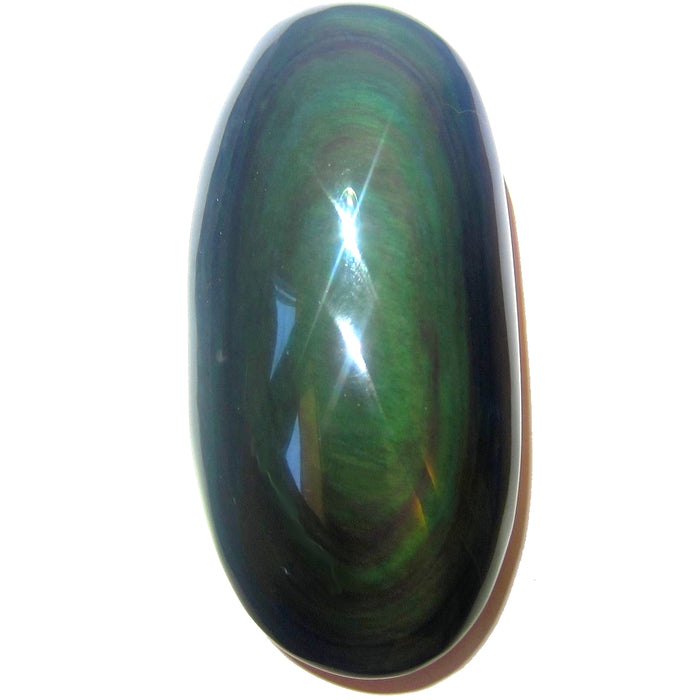 Rainbow Obsidian Palm Stone Protection in my Hands Crystal