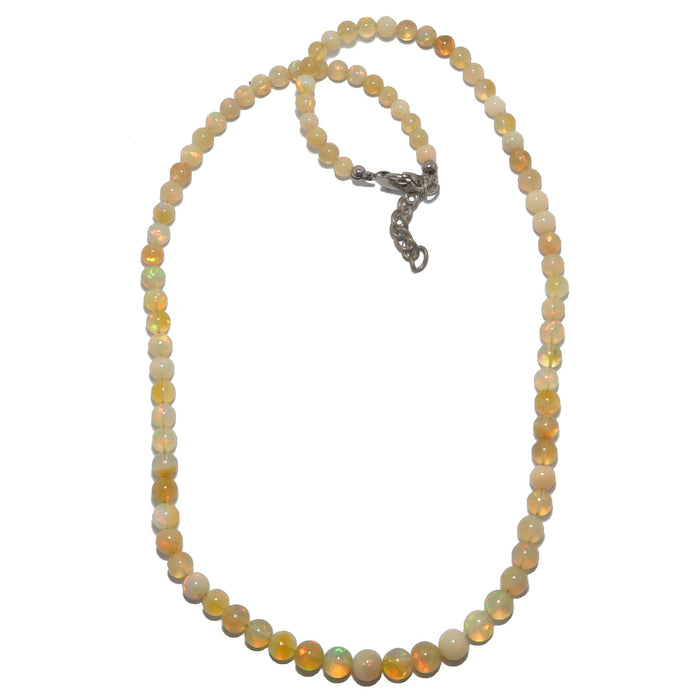 Opal Necklace Sun Goddess Mawu Yellow Ethiopian Fire Gems