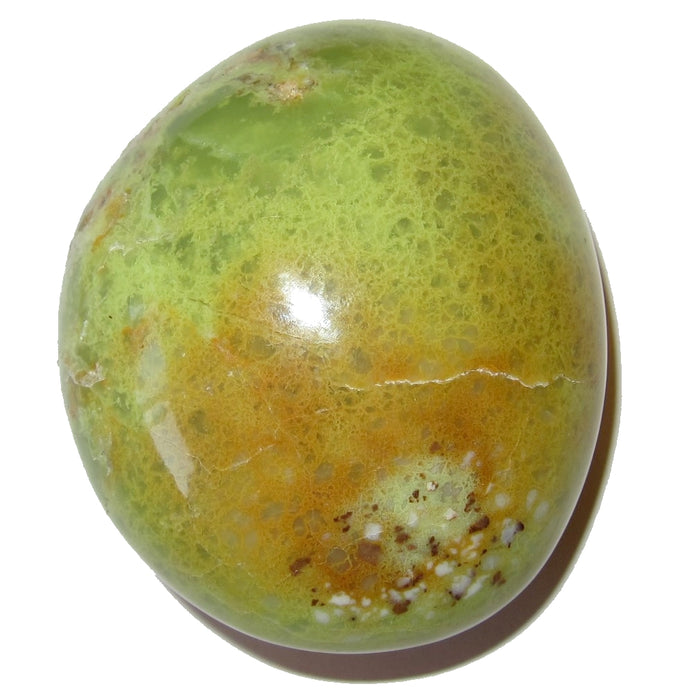 Opal Polished Stone 2.3" Collectible Healing Palm Meditation Rock Spring Green C02