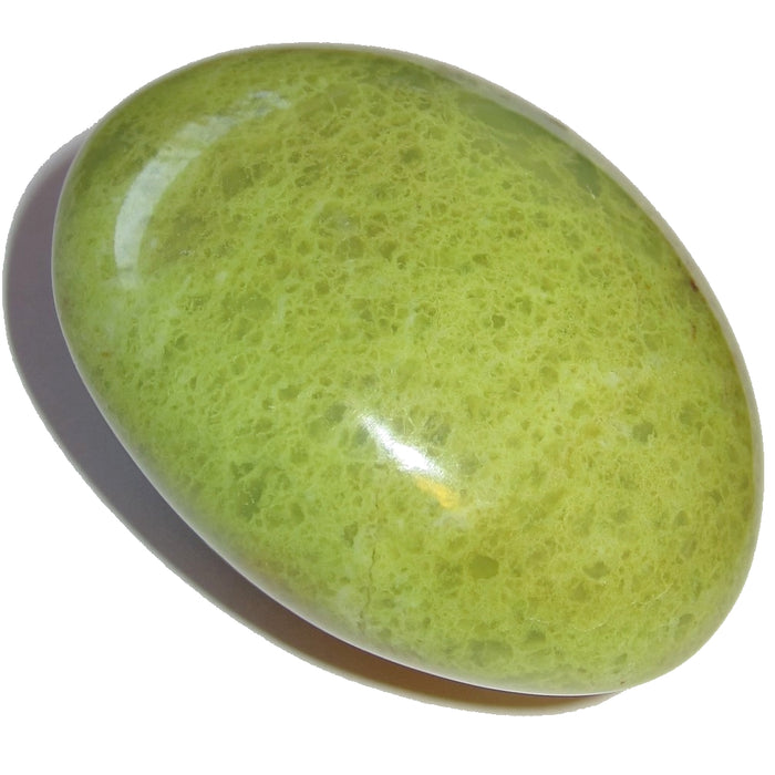 Opal Polished Stone 2.3" Collectible Healing Palm Meditation Rock Spring Green C02
