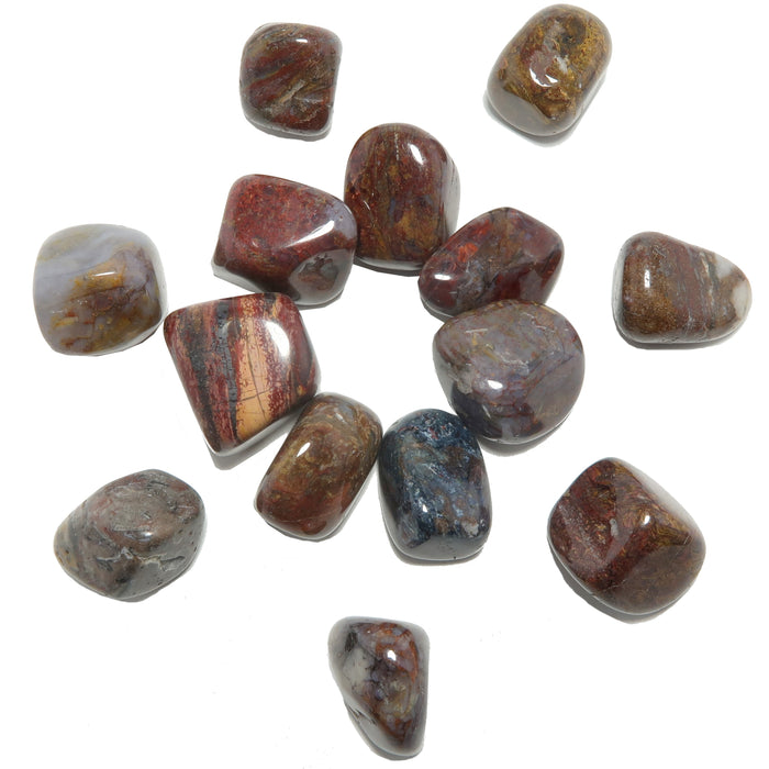 14 pietersite tumbled stones