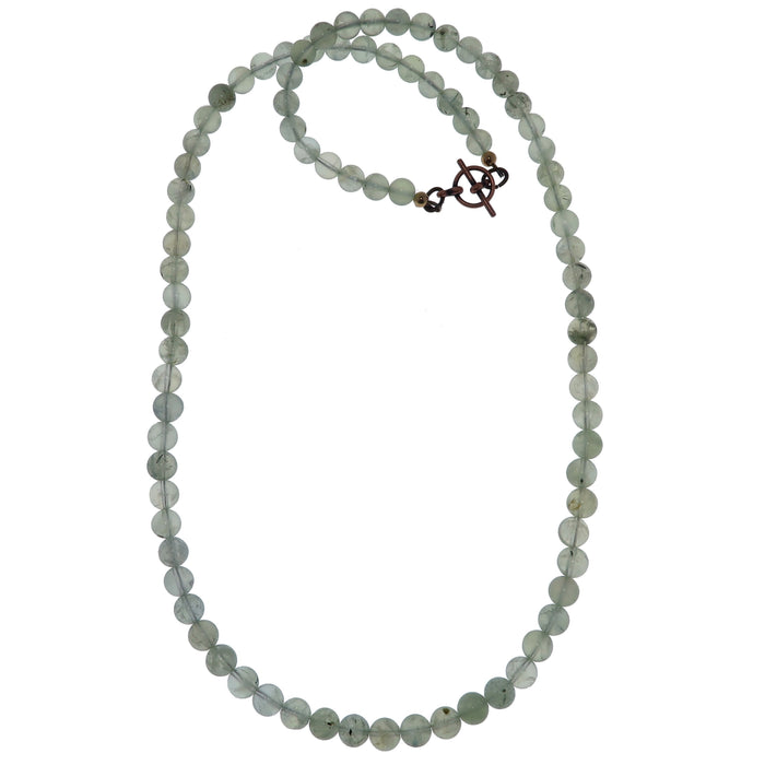 Prehnite Necklace Stone of Smiles Spring Green Gemstones