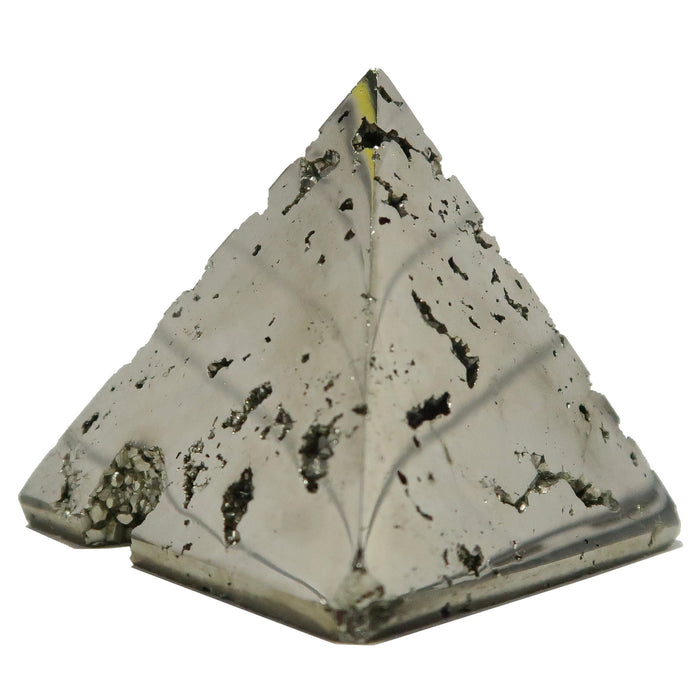 Pyrite Pyramid Gift of the Gods Golden Prosperity Metallic Stone