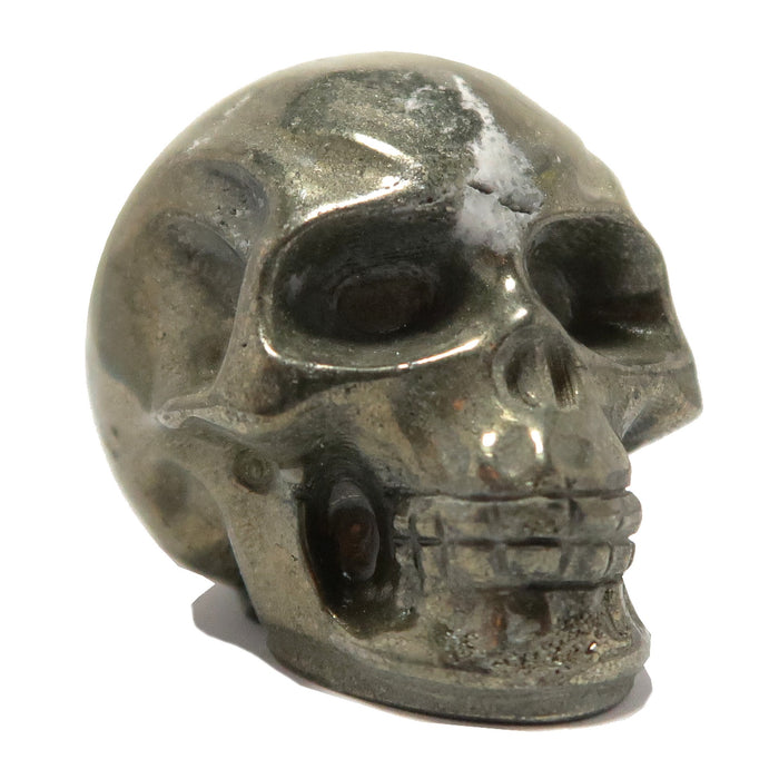 Pyrite Skull Pirate's Treasure Chest Gold Abundance Crystal