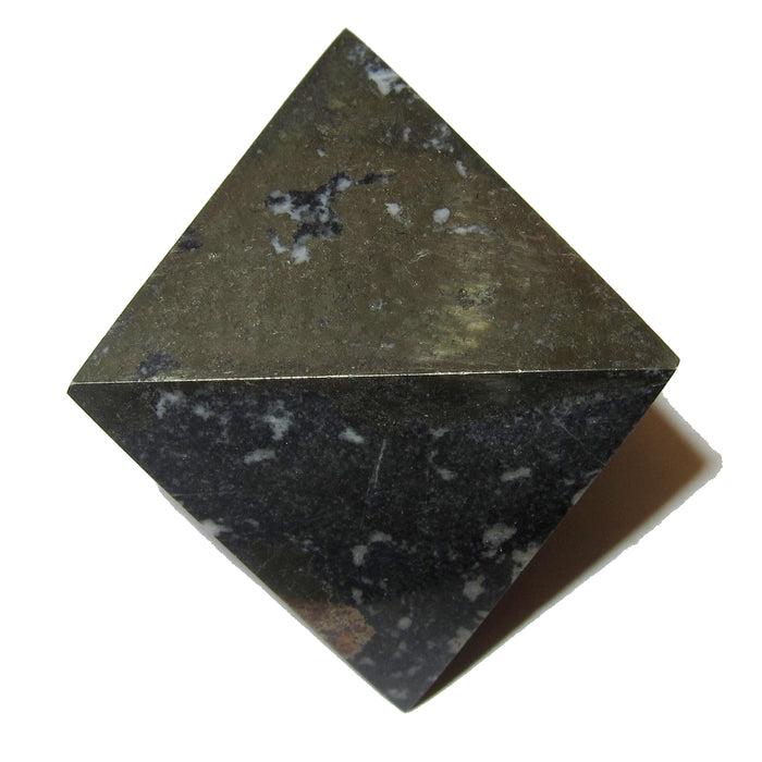 Pyrite Polygon Metallic Crystal 3-D Diamond Healing Energy Protective Stone 2.7"