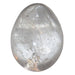 clear crystal quartz egg with inclusions