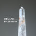display organic inclusion on faceted Clear Quartz Wand Tower