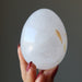 holding Cloud Quartz Egg 