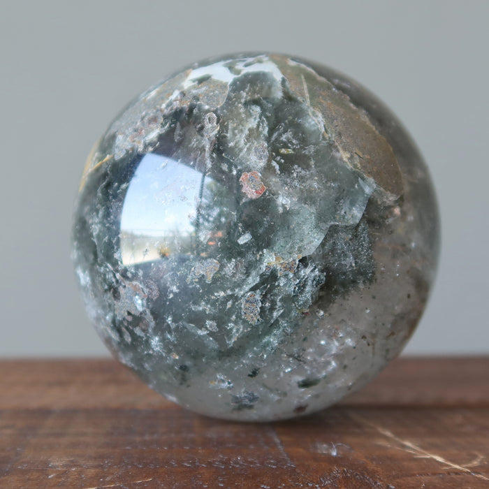 Phantom Quartz Sphere Forest Pixie Magic Spirit Geode Crystal Ball