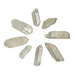8 raw clear quartz points