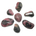 7 rhodonite tumbled stones