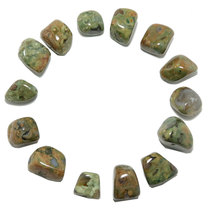 14 rhyolite tumbled stones