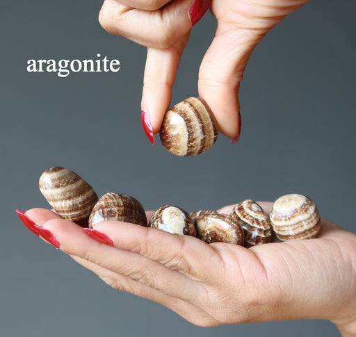 aragonite tumbled stones