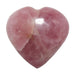 dark pink rose quartz heart