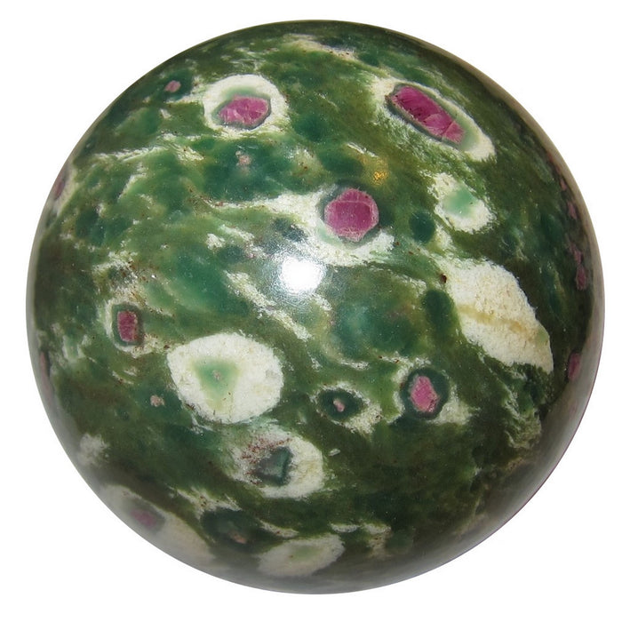 Ruby Fuchsite Sphere Eternal Lovers Dark Green Crystal Ball