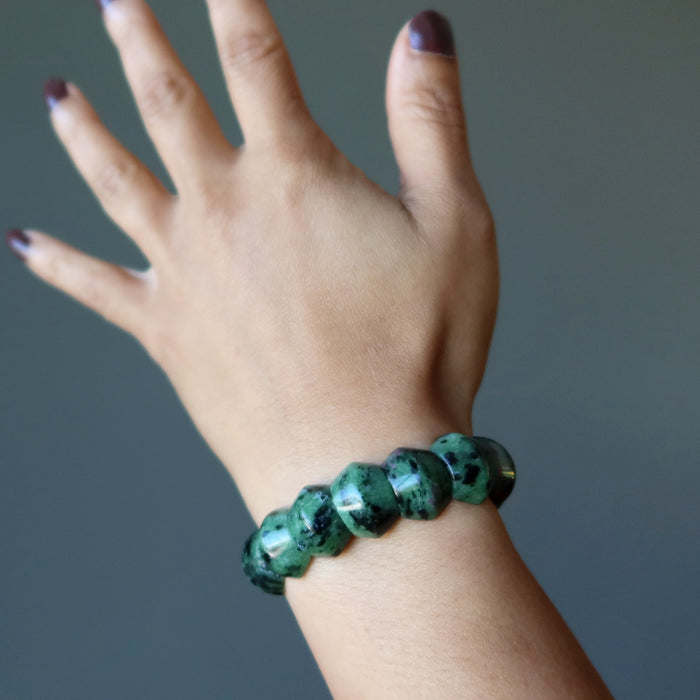 Ruby Zoisite Bracelet Arm Candy Love Attraction Crystal