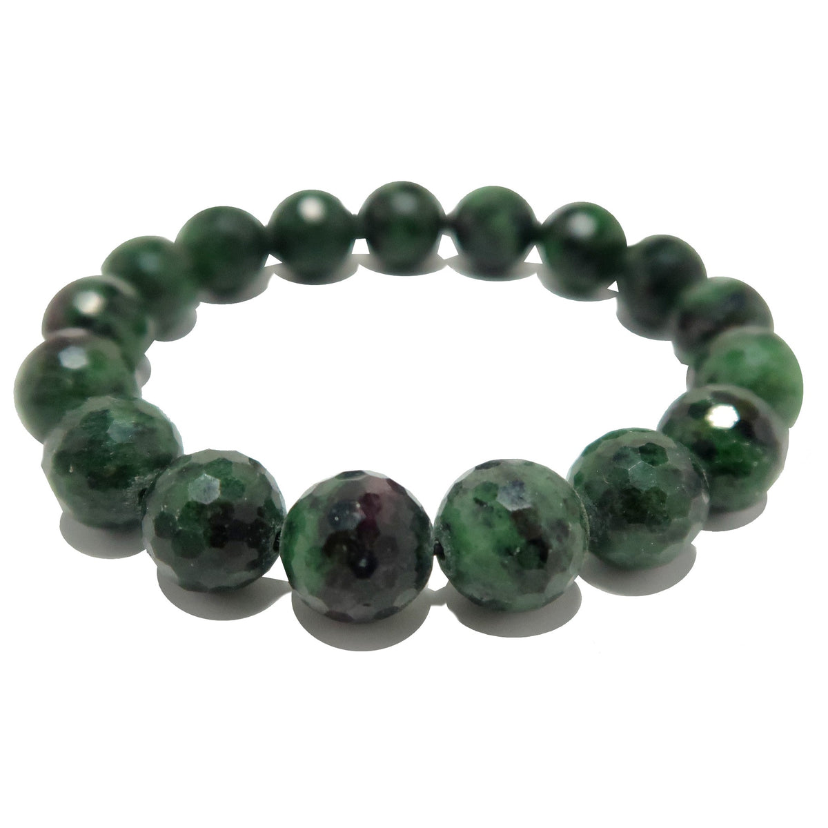 Ruby Zoisite Bracelet Rich as Can Be Faceted Abundance Gem — Satin Crystals