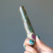 holding ruby zoisite tapered massage wand