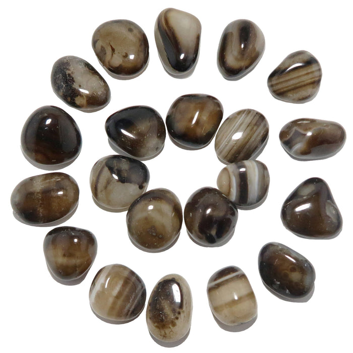 Sardonyx Tumbled Stones Strength of the Brown Ox Crystal