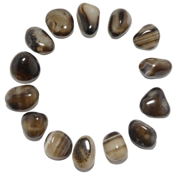 Sardonyx Tumbled Stones Strength of the Brown Ox Crystal
