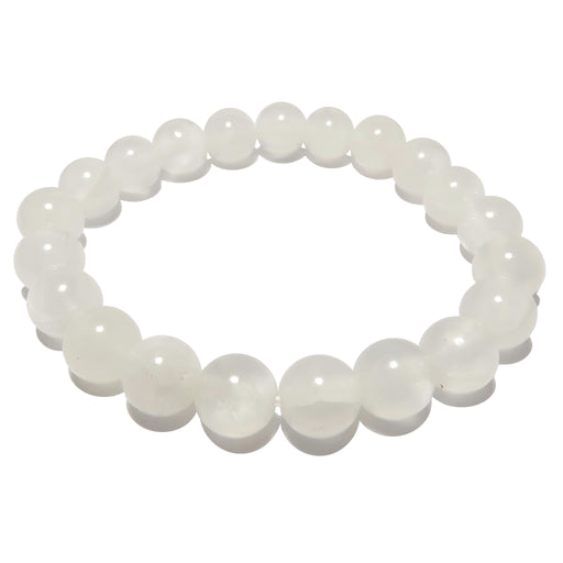 white selenite stretch bracelet
