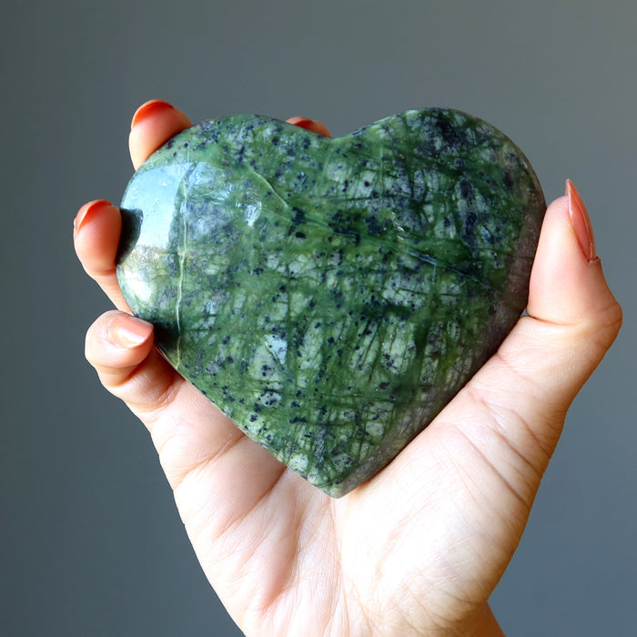 Serpentine Heart Thousand Threads of Love Green Asterite