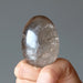 Smoky Quartz Egg placed on the fit
