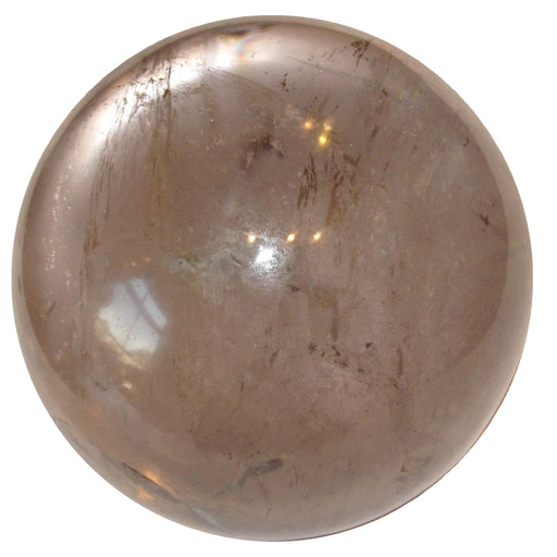 clear brown smoky quartz sphere