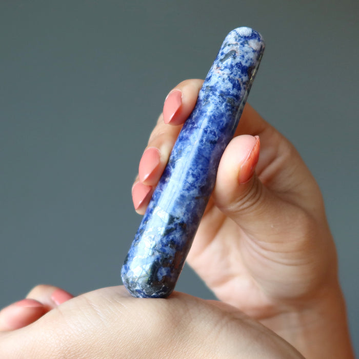 Sodalite Massage Wand Stress-Free Smarty Healing Crystal