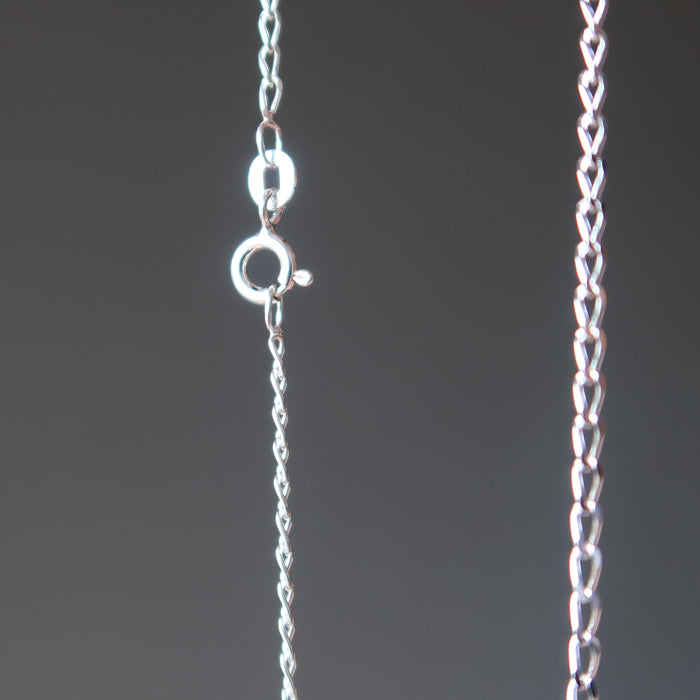 sterling silver curb chain with clasp chain