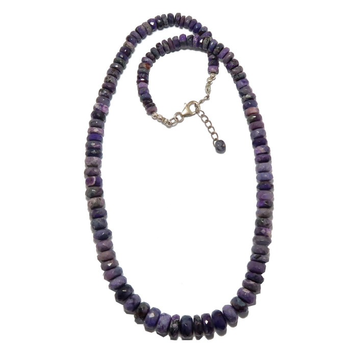 Sugilite Necklace My Soul Smiles Purple Faceted Gemstone