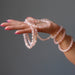 hand layered with sunstone bracelets