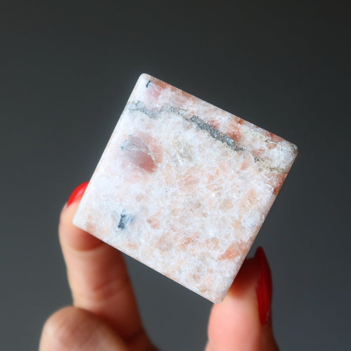 Sunstone Cube Block of Bright Life Energy Sun Crystal