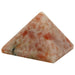 red and white sunstone pyramid