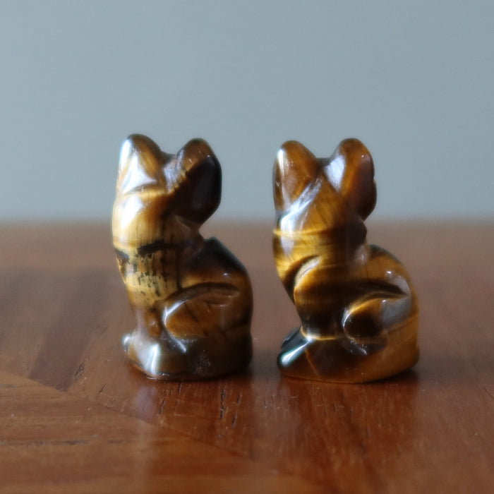 back of 2 Tigers Eye Cats