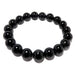 black tourmaline round stretch bracelet with 9-10mm beads