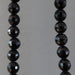 zoom in  faceted Black Tourmaline beads 
